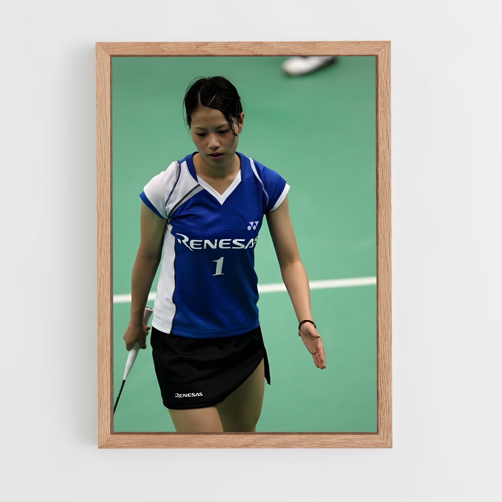 Poster Yuki fukushima déterminée – affiche Badminton (vue 4)